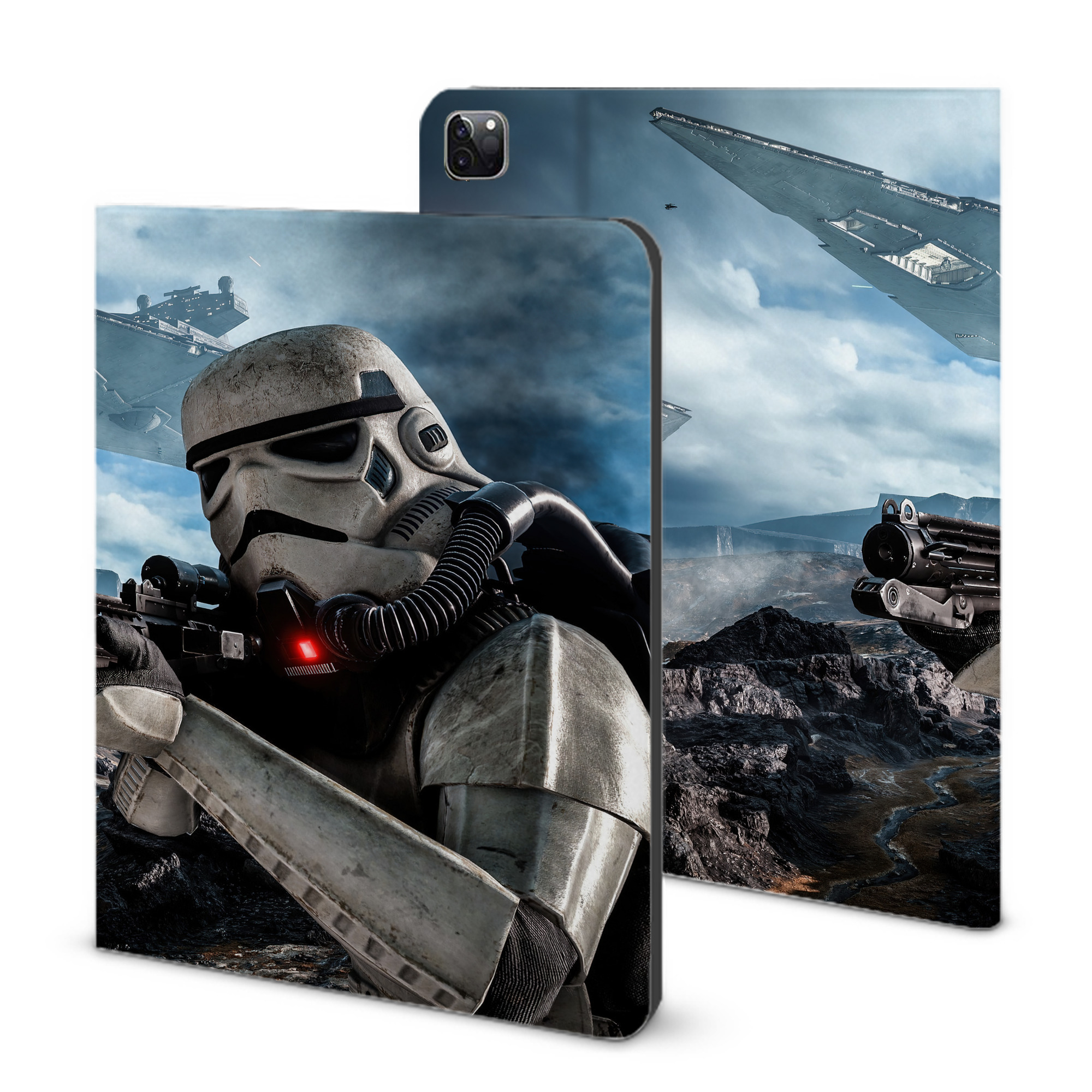 （画像用） スター・ウォーズ Star Wars IPad ケース ブック型 PUレザー TPU 耐衝撃 軽量 薄型 ペン収納なし 全面保護 IPad 各モデル対応